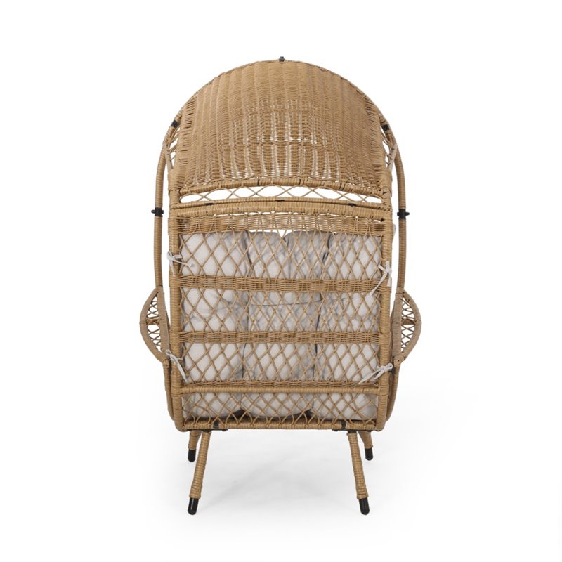 wicker standing basket chair