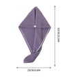 thumbnail image 3 of Tyidzon Hair Towel Wrap for Women Soft Absorbent Shower Cap Quick Dry Hair Wrap Turban for Straight, Wavy & Curly Hair, Purple, 3 of 6