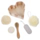 thumbnail image 5 of 1 juego de caja de regalo para baño, cepillos de regalo para spa, piedra pómez, rebanada de lufa para mujer, 5 of 8