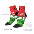 thumbnail image 4 of Uemuo Watermelon Hello Summer Printed Crew Socks, Moisture-Wicking Socks, Athletic Socks for Men Breathable Cushion Socks Casual Sport Socks for Running Traveling, 4 of 6