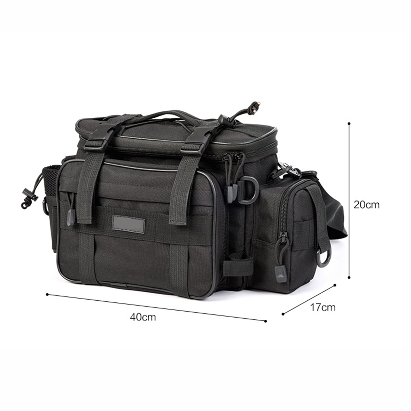 SPRING PARK Carp Sea Fly Fishing Tackle Fishing Lures Reel Storage Bag Pack Carryall Waist Single Shoulder Bag Waterproof