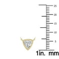 thumbnail image 5 of SZUL Women's Lab Grown 1 Carat Trillion Shaped Bezel Set Diamond Solitaire Pendant in 14K Yellow Gold, 5 of 7