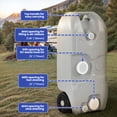 thumbnail image 4 of ModFusion 10.6 Gallon Portable RV Waste Water Holding Tank HDPE Rectangular 40L Gray, 4 of 7