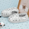 thumbnail image 2 of ​Berhood Girls Slippers Warm Plush Fuzzy Slippers for Little Big Kids Indoor Outdoor Memory Foam Bedroom Shoes Gray Little Kid 11, 2 of 7