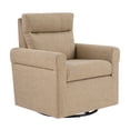 thumbnail image 3 of Convenience Concepts Take a Seat Olivia Swivel Accent Armchair, Tan Fabric, 3 of 6