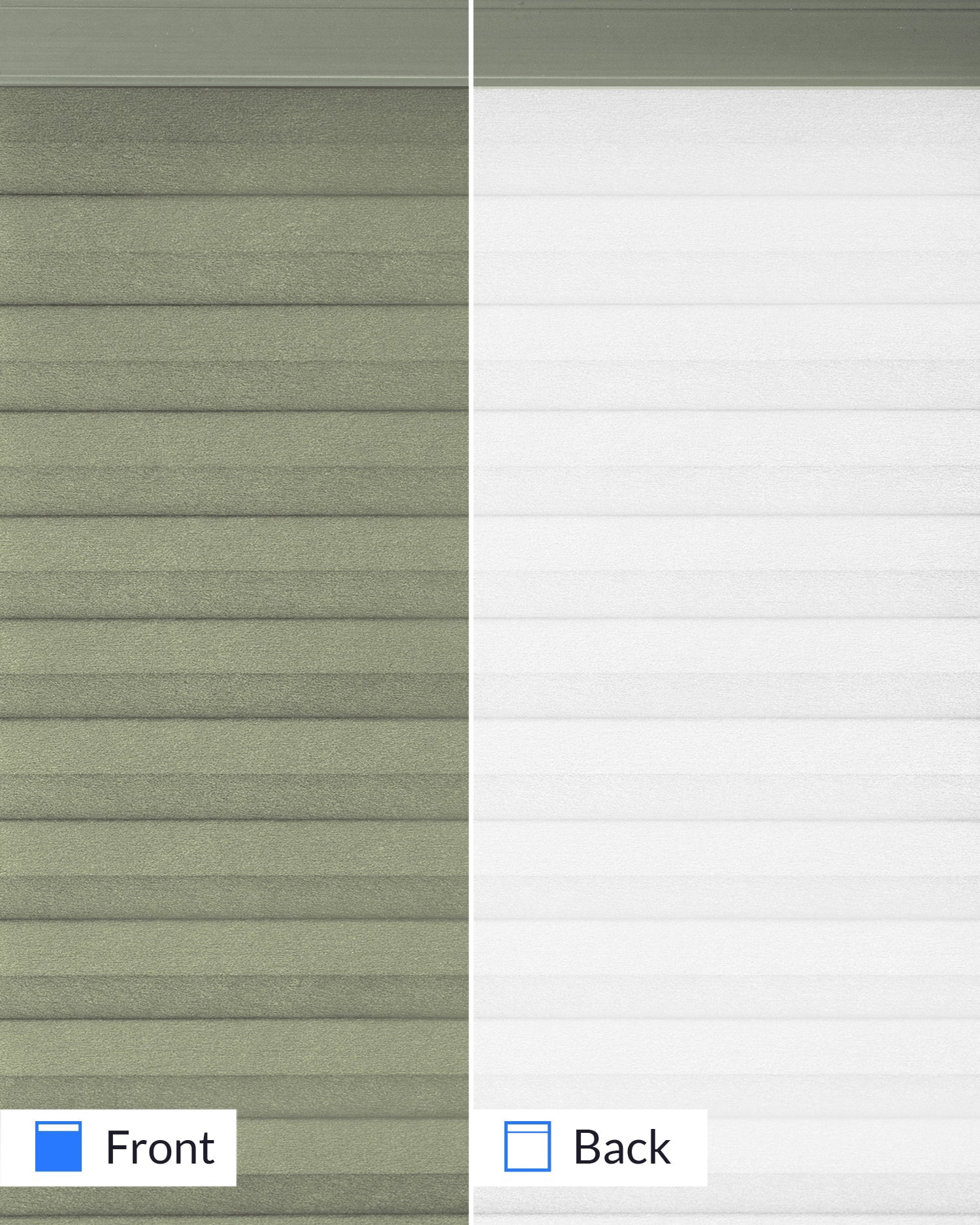 Chicology Cordless Top Down Bottom Up Blackout Cellular Shade Palmer Green 44 in. W x 72 in. L