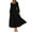 Black, variant on Gspmoly Women Dresses, Women'S Elegant Long Sleeved Pleated Layered Casual Dress Sundresses for Women Deals of The Day
