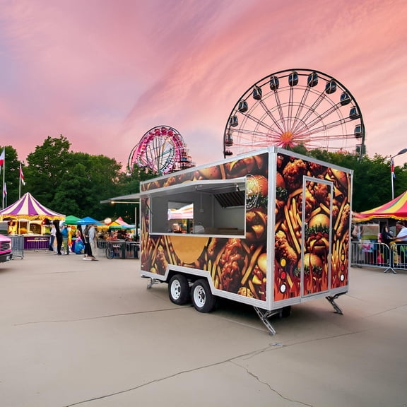 Commercial Stainless Steel Food Service Cart | Outdoor Catering Equipment