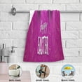 thumbnail image 4 of Happy Easter Egg Hand Towels 2 PCS, Purple Theme Kitchen Towel Ultra Soft and Highly Absorbent,Decorative Fingertip Face Towel for Bathroom Hotel, 28.3"x14.4", 4 of 4