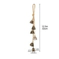 thumbnail image 3 of JoyMoreHome Christmas Bells Hanging Ornament, Vintage Metal Bells on Rope, Holiday Wind Chime, Handmade Coated Bells, for Christmas Tree, Home Party, 3 of 7