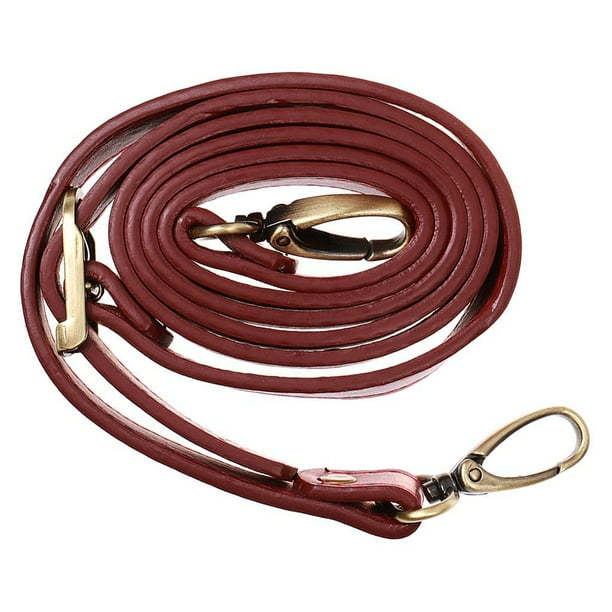 Detachable 120cm Bag Strap DIY Body Replacement Leather Handle Purse Making Burgundy