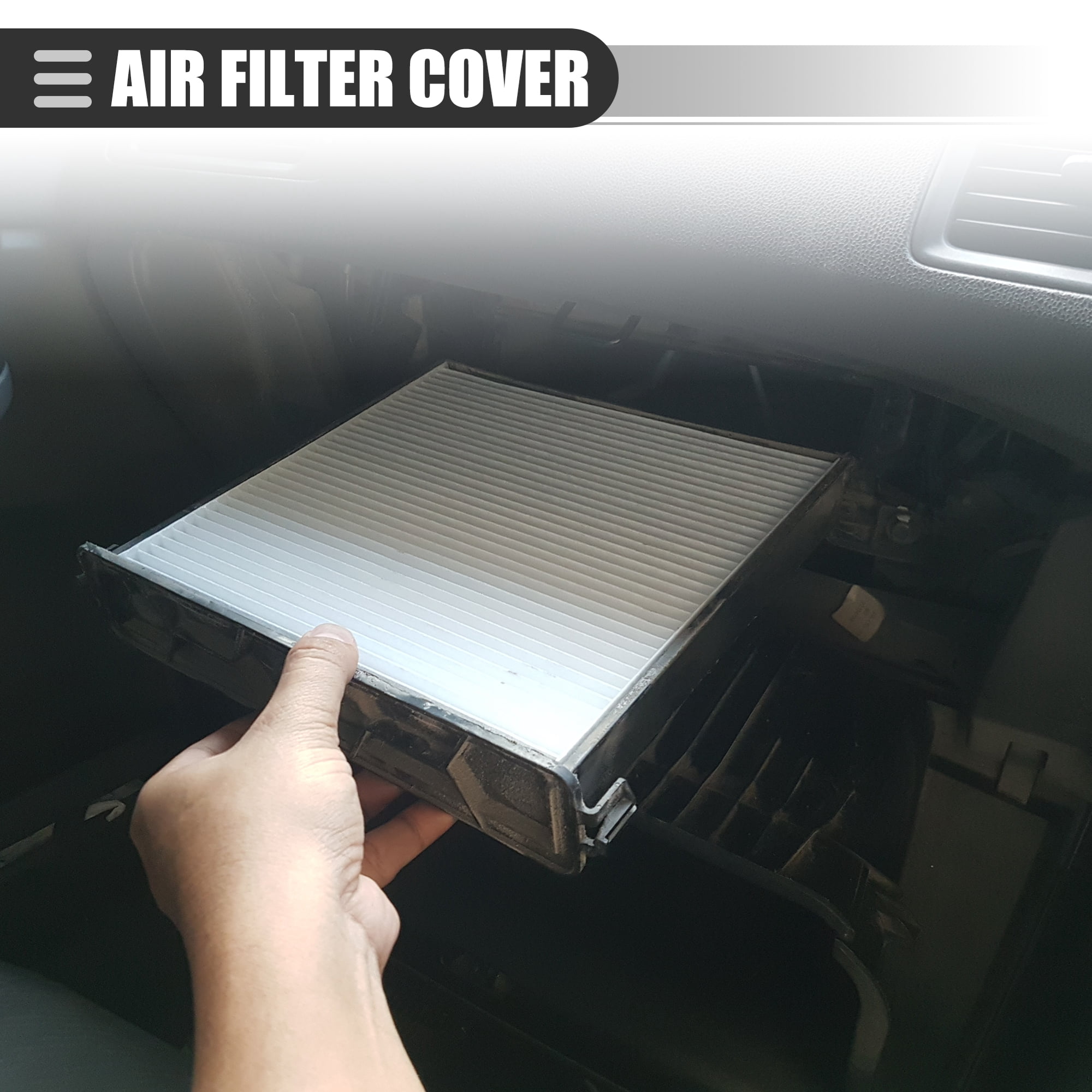 Unique Bargains Cabin Air Filter Cover for Jeep Cherokee 2014-2020 No.68223045AB Black