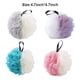 thumbnail image 4 of Toystoory 4 piezas de malla de ducha de burbujas suave baño espuma exfoliante colgante ducha fregar puf con cordón Juegos de accesorios de baño, 4 of 6
