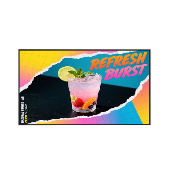 43" 4K Wall Mount Digital Signage, 700nits High Brigtness With BracketSlim Fit Frameless Commercial Display | 360SPB®