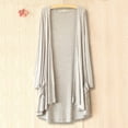 thumbnail image 2 of FAIWAD Womens Casual Spring Cardigans Solid Color Lightweight Long Sleeve Soft Open Front Coat with Pockets, 2 of 4