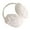White, variant on SPRING PARK Ear Warmers, Soft Plush Knit Earmuffs for Women, Winter Ear Covers for Cold Weather