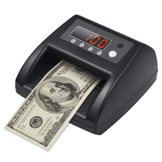 Mini detector UV de billetes falsos, contador de dinero USD, dinero automático