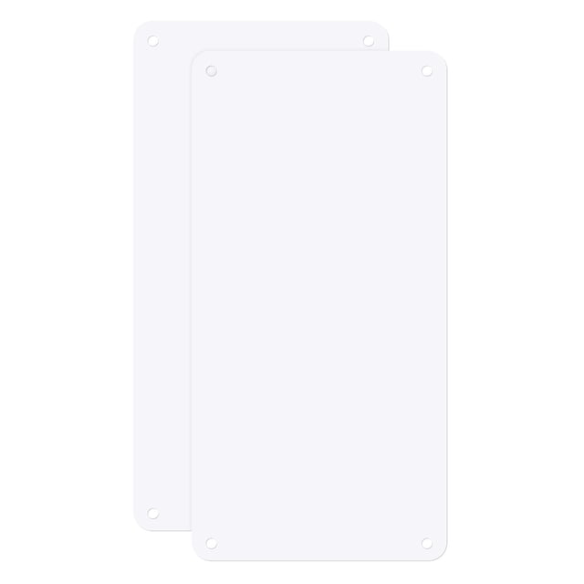 Uxcell 2-Pack Letreros de Metal en Blanco 4x8 Pulgadas Placas de Aluminio para Sublimación Letreros en Blanco para Manualidades/Jardín/Exteriores Grosor 0.03 Pulgadas