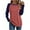 Wine, variant on BiZtdJrK Womens Tunic Tops Color Block Raglan Long Sleeve Crew Neck T Shirts Lightweight Loose Fit Casual Fall Tee Shirt Army Green XXXL