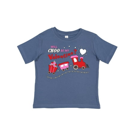 

Inktastic Will Choo Be My Valentine Valentine s Day Train Gift Toddler Boy or Toddler Girl T-Shirt