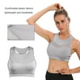 thumbnail image 6 of High Impact Racerback Sports Bra for Women - Grey, Medium | Workout Gym Activewear, 6 of 8
