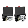 thumbnail image 3 of Heavy Duty Air Compressor Pressure Switch Control Valve, Automatic Trip 90-120PSI 1/4 Port For Small Compressing Machine ,Digitally Adjustable, 3 of 7