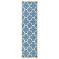 thumbnail image 5 of SAFAVIEH Courtyard Becky Geometric Indoor/Outdoor Runner Rug, Blue/Beige, 2'3" x 12', 5 of 11