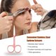 thumbnail image 5 of Soidarity Tijeras para cejas, accesorio para eliminar el vello del hogar, recortador de cejas práctico, pequeña herramienta de belleza para en Oro rosa 10Conjunto, 5 of 6
