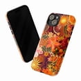 thumbnail image 3 of Orange Floral Collage Phone Case, Retro Boho Aesthetic Protective Cover with Sun & Flowers for iPhone 17 16 15 14 13 12 11 Pro Max Plus Mini, 3 of 6