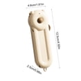 thumbnail image 3 of Pelador de cocina y cuchillo para frutas dos en uno con succión magnética, acero inoxidable, plegable, multifuncional, incluye orificio para colgar, disponible en rosa, blanco, café., 3 of 6