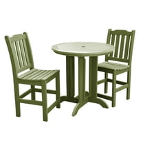 highwood® Eco-Friendly Lehigh 3pc Round Counter Dining Set