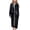 Black/Gray, variant on Elegant Comfort Women's Spa Plush Fleece Bathrobe with Shawl Collar and Pockets - Soft, Warm, Long Robe for Women, Small, Black/Gray