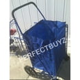 thumbnail image 6 of Shopping Cart with Double Basket and Liner with top cover Jumbo size Strong Frame swivel wheels holds 150 lbs Blue color, 6 of 7