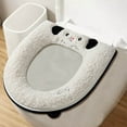 thumbnail image 5 of Soft Lamb Wool Toilet Seat Cover - Warm, Washable, Non-Slip Cushion with Handle - 42 x 37 cm Bathroom Toilet Lid Cover for Comfort in All Seasons, 5 of 5