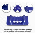 thumbnail image 4 of (40 Pack) 4" x 4" x 10" Blue Corner Protector V Shaped Flatbed Edge Guards with Carrying Case - Cargo Load Corner Edge Protector and Tie-Down Strap Guard for Flatbed, 4 of 12
