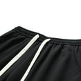 thumbnail image 3 of cfhntfmh Sweat Shorts for Men with Pockets Loose Comfy Gym Shorts Drawstring Elastic Waist Running Shorts Big and Talls, 3 of 5