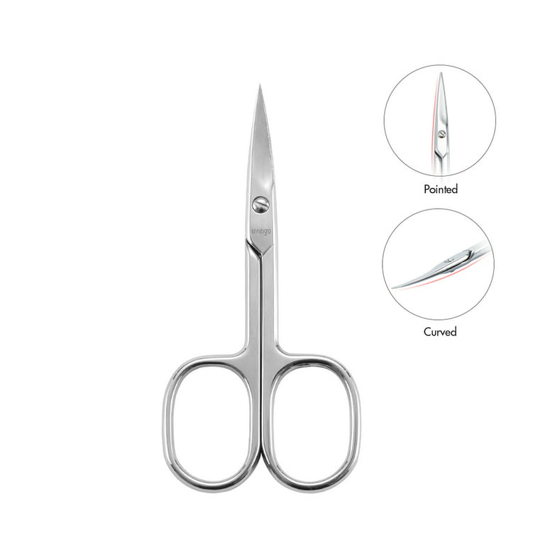 LIVINGO Curved Blade Nail Scissors Manicure Cuticle Pedicure for Adult  Grooming 3.5
