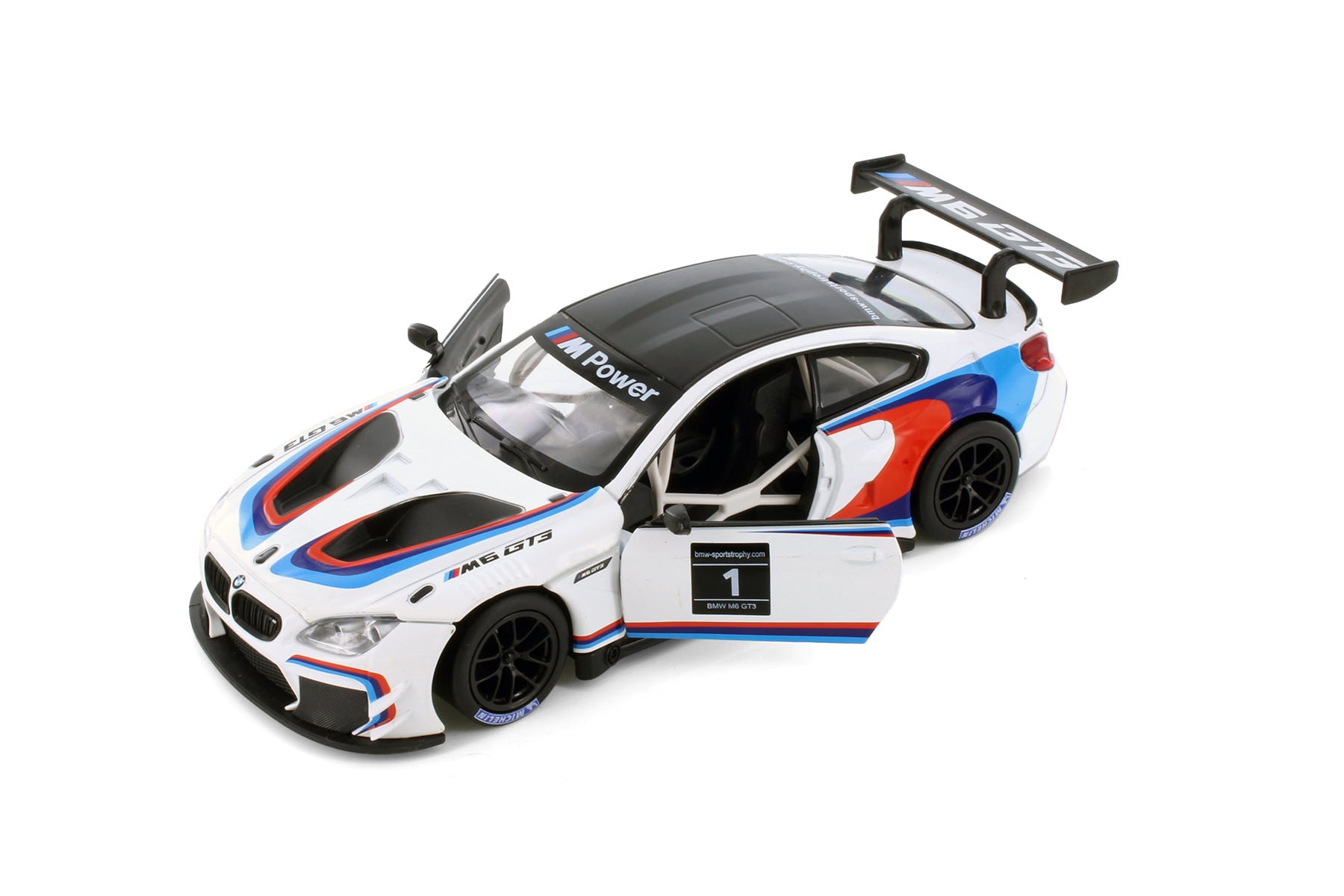 BMW M6 GT3 #1, White - Showcasts 68255W - 1/24 Scale Diecast Model Car