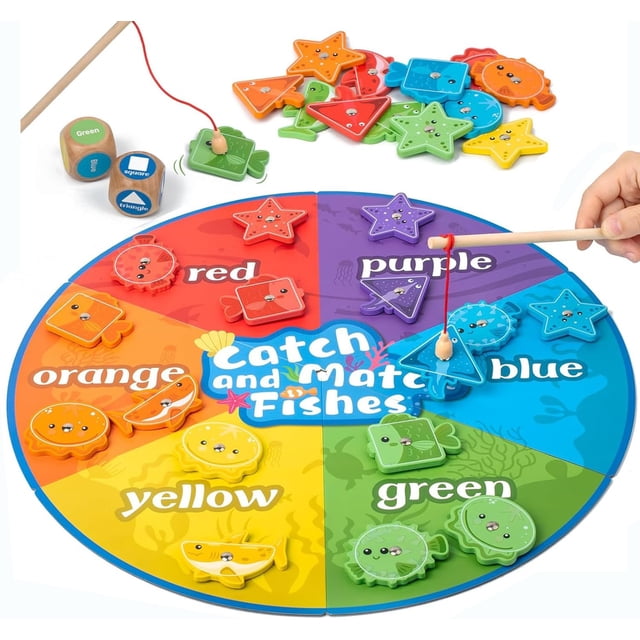 Juego de pesca magnético Montessori Toys Smartwo de 2 a 4 años