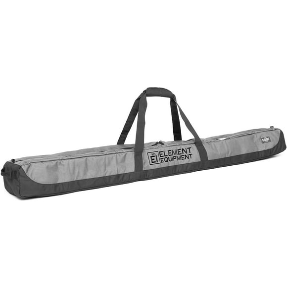 Element Equipment Bolsa de esquí acolchada de lujo individual - Bolsa de viaje premium de alta gama gris Ripstop 175