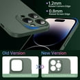 thumbnail image 4 of OriginalFit Slim Case for iPhone 14 Pro 6.1'', Ultra Thin Sturdy Protective Phone Case with Full Camera Protection & Anti-Scratch & No Fingerprint Hard Matte Back Cover, Silky-Touch, Green, 4 of 14