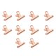 thumbnail image 1 of BRIGHTFUFU Clips de agarre de metal de 10 piezas Clips de boleto de acero inoxidable Clips de metal de facturas de papelería, 1 of 7