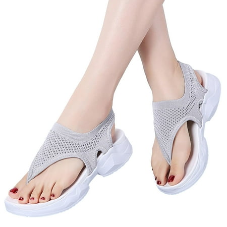 

Women Ladies Breathable Comfort Hollow Out Casual Wedges Mesh Shoes Flip Flops Sandals