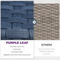 thumbnail image 2 of PURPLE LEAF Outdoor Chaise Lounge Set, Patio Wicker Poolside Chairs with Adjustable Backrest, Aluminum Sun Loungers for Garden, Backyard, Poolside ，Navy Blue, 2 of 6