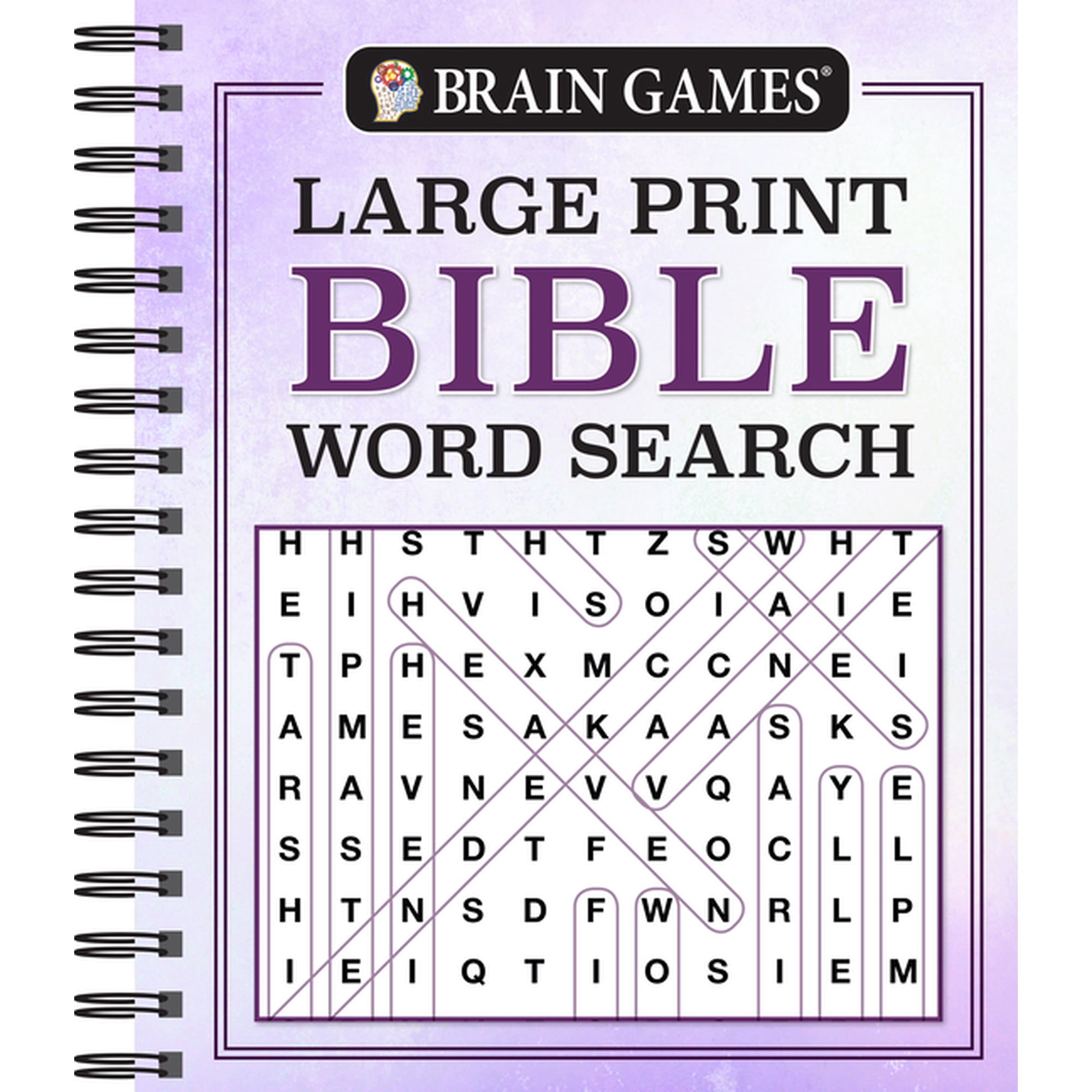 Brain Games: Large Print Bible Word Search, Book