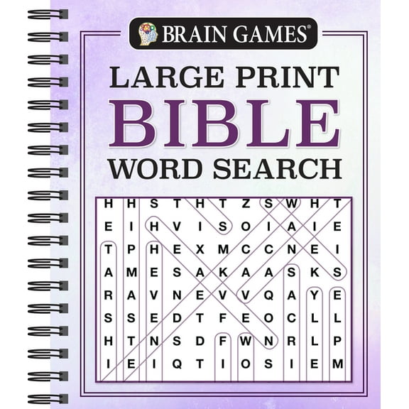 Brain Games: Large Print Bible Word Search, Book