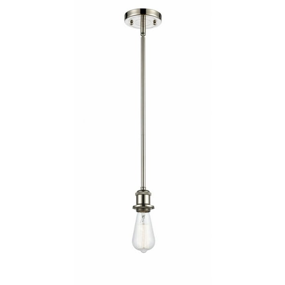 Innovations 516-1S-PN-LED Bare Bulb 1 Light Pendant part of the Ballston Collection, Polished Nickel