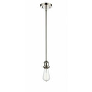 Innovations 516-1S-PN Bare Bulb 1 Light Pendant part of the Ballston Collection, Polished Nickel