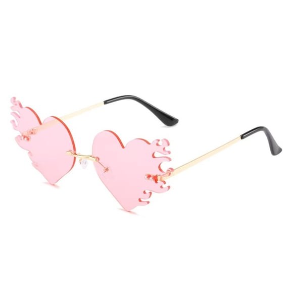URTERYSER Stylish Sunglass for Girls Boys Photo Props Travel Stylish Shades Frameless Stylish Glasses Girls Boys Shades Pink