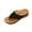 Black, variant on Hurxie Womens Comfort Wedge Sandals: Soft Cushion Orthopedic for All-Day Walking - Non-Slip for Comfort Seekers Black 5.5